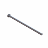 ESF-T - Ejector pin hardened DIN 1530 Shape AH / ISO 6751